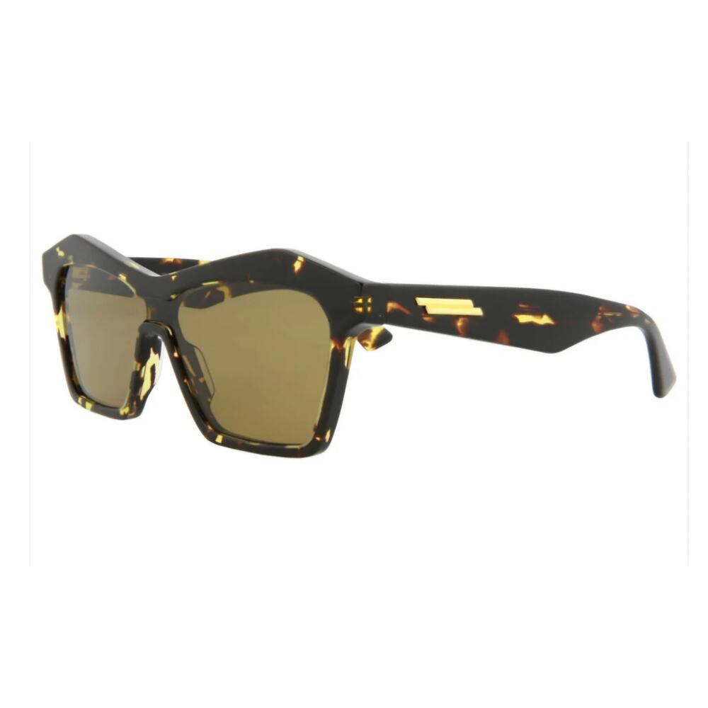 Bottega Veneta Minimalist Geometric Sunglasses Havana Tortoise Brown BV1093S NEW - Picture 9 of 12